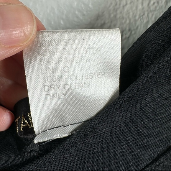 Tadashi Shoji Dress Women's Small Black Bandage Bodcon Stretch Cocktail LBD - Picture 8 of 8